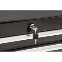 Chariot &agrave; outils industriel, 7 tiroirs, 27" la x 18-3/4" p x 39" h, Noir Planification Entrepots Molloy