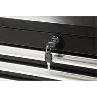 Coffre &agrave; outils industriel, 26" la, 4 tiroirs, Noir Planification Entrepots Molloy