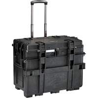Military Mobile Tool Chest With Drawers, 8 Drawers, 22-4/5" W x 15" D x 18" H, Black Planification Entrepots Molloy