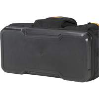 Molded Base Big-Mouth Tote Tool Bag, Ballistic Polyester, 23 Pockets, Black/Blue Planification Entrepots Molloy