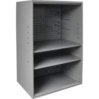 Abrasive Storage Cabinet with Pegboard, Steel, 19-7/8" x 14-1/4" x 32-3/4", Grey TER219 | Planification Entrepots Molloy