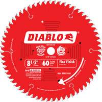 Lames de scie pour entrepreneur - Lames de scie finition fine, 8-1/2", 60 dents, Pour Bois Planification Entrepots Molloy