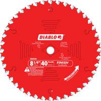 Lames de scie pour entrepreneur - Lames de scie finition, 8-1/4", 40 dents, Pour Bois Planification Entrepots Molloy