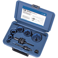 Coffret de scies-cloches haut de gamme pour plombier, 8 morcea Planification Entrepots Molloy