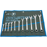 Raised Panel Combination Wrench Set, Combination, 11 Pieces, Metric Planification Entrepots Molloy