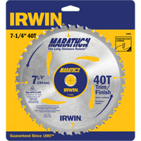 Contractor Saw Blades - Marathon&reg; Saw Blades, 7-1/4", 40 Teeth, Wood Use Planification Entrepots Molloy