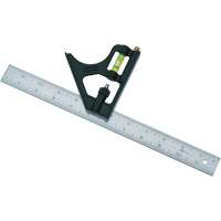 Combination Square, 12" L, 1/8"/1/16"/1/32" Graduations Planification Entrepots Molloy