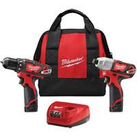Ensemble deux outils sans fil combin&eacute;s M12, Lithium-ion, 12 V Planification Entrepots Molloy