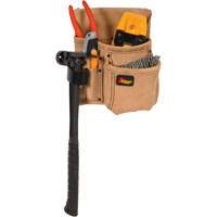 Half Carpenter Apron, Multiple Tool Holder, Leather, 4 Pockets Planification Entrepots Molloy