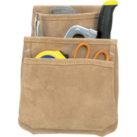Drywall Pouches, Multiple Tool Holder, Leather, 3 Pockets Planification Entrepots Molloy