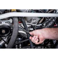 Jeu de cl&eacute;s longues &agrave; coupe &agrave; 12 pans avec pochette &agrave; outils roulable, Combinaison, 15 morceaux, Imp&eacute;rial Planification Entrepots Molloy