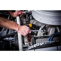 Jeu de cl&eacute;s longues &agrave; coupe &agrave; 12 pans avec pochette &agrave; outils roulable, Combinaison, 15 morceaux, Imp&eacute;rial Planification Entrepots Molloy