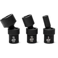 Jeu de 12 douilles m&eacute;triques flexibles universelles &agrave; chocs 1/4" &agrave; 6 pans Planification Entrepots Molloy