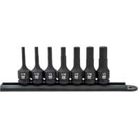 Hex Bit Impact SAE Socket Set, Hex, 3/8" Drive, 7 Pcs Planification Entrepots Molloy