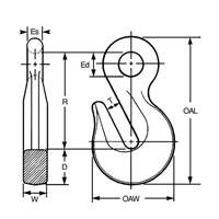 Cam-Alloy&reg; Eye Grab Hook Planification Entrepots Molloy