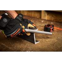 Double Cut File with Green Handle, Half Round, 8", Bastard Planification Entrepots Molloy