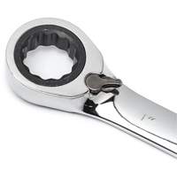 72-Tooth 12 Point Reversible Ratcheting SAE Wrench Set with Tool Roll, Combination, 7 Pieces, Imperial Planification Entrepots Molloy