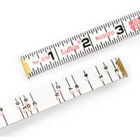 R&egrave;gle de maçon Red End, 6' lo, Bois, Graduations de 1/16" Planification Entrepots Molloy