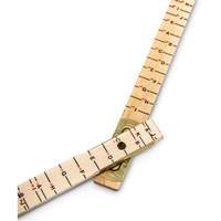 R&egrave;gle de maçon surdimensionn&eacute; Red End, 6' lo, Bois, Graduations de 1/16" Planification Entrepots Molloy