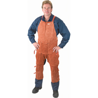 Tablier et jambi&egrave;res en cuir, Salopette &agrave; jambes fendues, 42" lo, Lava Brown Planification Entrepots Molloy