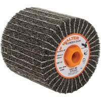 Tambours de finition Two-In-One, 4-1/4" dia. x 4" la, 5/8"-11 Arbre, Grain 80 Planification Entrepots Molloy