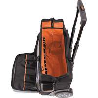 Sac &agrave; outils roulant Tradesman Pro, Polyester balistique, 24 pochettes, Noir/Orange Planification Entrepots Molloy