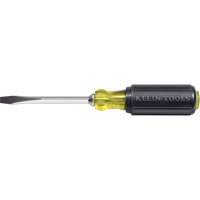 Heavy-Duty Slot Keystone Screwdriver, 1/4", 8-11/32" L, Cushion Grip Handle Planification Entrepots Molloy