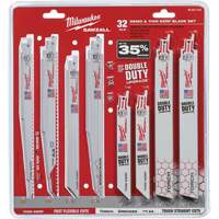 Jeu de lames de d&eacute;molition et &agrave; trait de scie &eacute;troit Sawzall Planification Entrepots Molloy