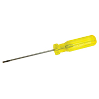 Tournevis &agrave; fente d'&eacute;lectricien, Tige de 1/8", Ronde, 7-1/4" lo, Prise en Plastique Planification Entrepots Molloy
