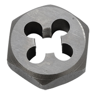 Hex Rethreading Die Nut, 1"/1-1/16" Dia., 1/8"-27 Thread, Carbon Steel/Chromium Steel Planification Entrepots Molloy
