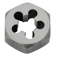 Hex Rethreading Die Nut, 1"/1-1/16" Dia., 3/8"-18 Thread, Carbon Steel/Chromium Steel Planification Entrepots Molloy