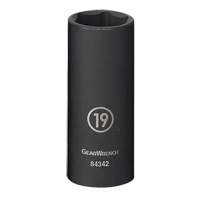 Douille, Chocs, 13 mm, Prise 3/8", 6 pans, Profond Planification Entrepots Molloy