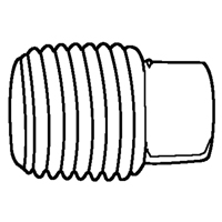 Pipe Plugs (Square Head), 1/8" Dia., Brass Planification Entrepots Molloy