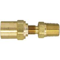 Raccord pour boyau r&eacute;utilisable filetage NPT 1/4", 5/8" dia., Laiton Planification Entrepots Molloy