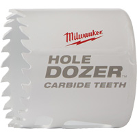 Scie &agrave; bouteur Hole Dozer avec dents au carbure, 2", Profondeur de la coupe 1-63/100", Carbure Planification Entrepots Molloy