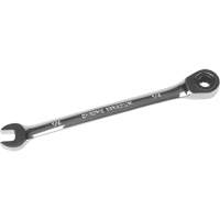 SAE Ratcheting Combination Wrench, 12 Point, 1/4", Chrome Finish Planification Entrepots Molloy