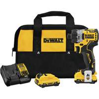 Trousse de tournevis &agrave; moteur sans balai Xtreme, 1/4", 12 V, 200 UWO couple max., Lithium-ion bloc-pile Planification Entrepots Molloy