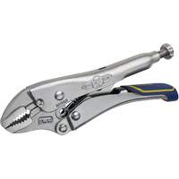 Fast Release Locking Pliers with Wire Cutter, 5" Length, Curved Jaw Planification Entrepots Molloy