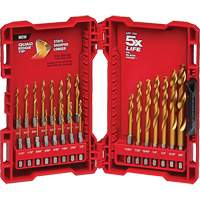 Shockwave Impact Duty Drill Bit Set, 23 Pieces, Titanium Planification Entrepots Molloy