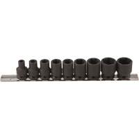 Thin Walled Socket Set, 9 Pcs, Impact, 3/8" Drive Size Planification Entrepots Molloy