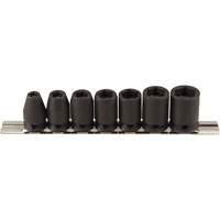 Magnetic Socket Set, 7 Pcs, Impact, 3/8" Drive Size Planification Entrepots Molloy