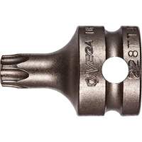 Socket Bit, Torx&reg; Tamper, 25 x 1" L, 3/8" Drive Planification Entrepots Molloy