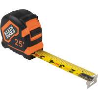 Tape Measure with Belt Clip, 25', 1/16" Graduations Planification Entrepots Molloy