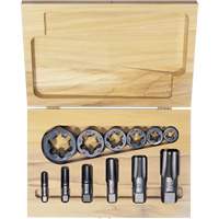 Hexagon Re-threading Tap & Die Set, 12 Pieces Planification Entrepots Molloy