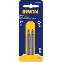 Power Bits, Phillips, #1 Tip, 1/4" Drive Size, 1-15/16" Length Planification Entrepots Molloy