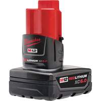 M12 Redlithium XC6.0 Battery, Lithium-Ion, 12 V, 6 Ah Planification Entrepots Molloy