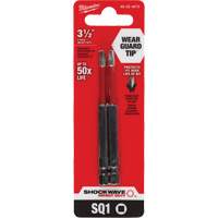 Embout de tournevis Shockwave Impact Duty, Carr&eacute;e, Embout #1, Prise 1/4", Longueur 3-1/2" Planification Entrepots Molloy