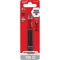 Embout de tournevis Shockwave Impact Duty, Torx, Embout T-20, Prise 1/4", Longueur 3-1/2" Planification Entrepots Molloy