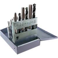 Jeu de tarauds & forets UNC Drillco, 18 morcea Planification Entrepots Molloy