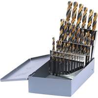 Drillco&reg; Metric Jobber Length Drill Bit Set, 25 Pieces, High Speed Steel Planification Entrepots Molloy